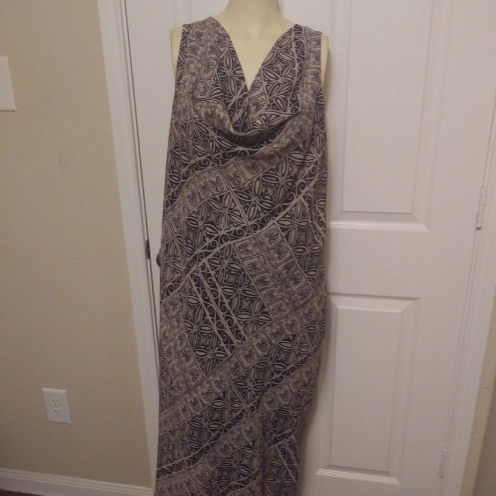 Ashley Stewart Ladies Cowl Neck Sleeveless Dress